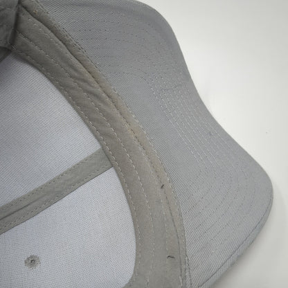 Cobra Snapback Hat Gray One Size Adjustable Vented Holes 6 Panel Blank