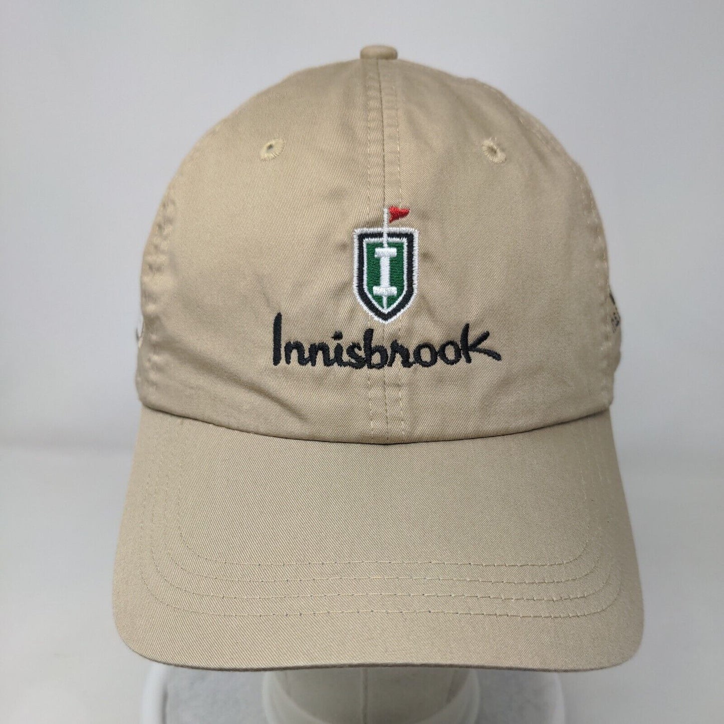 Innisbrook Strapback Hat Tan One Size Classic Cut Embroidered Ahead Lightweight