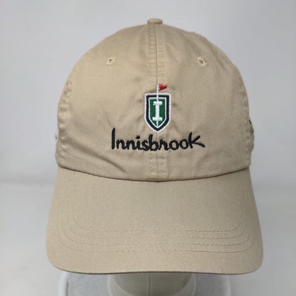 Innisbrook Strapback Hat Tan One Size Classic Cut Embroidered Ahead Lightweight