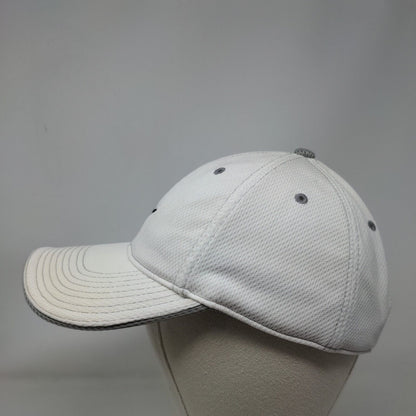 Nike Just Do It Strapback Hat White OSFA Embroidered Swoosh 6 Panel