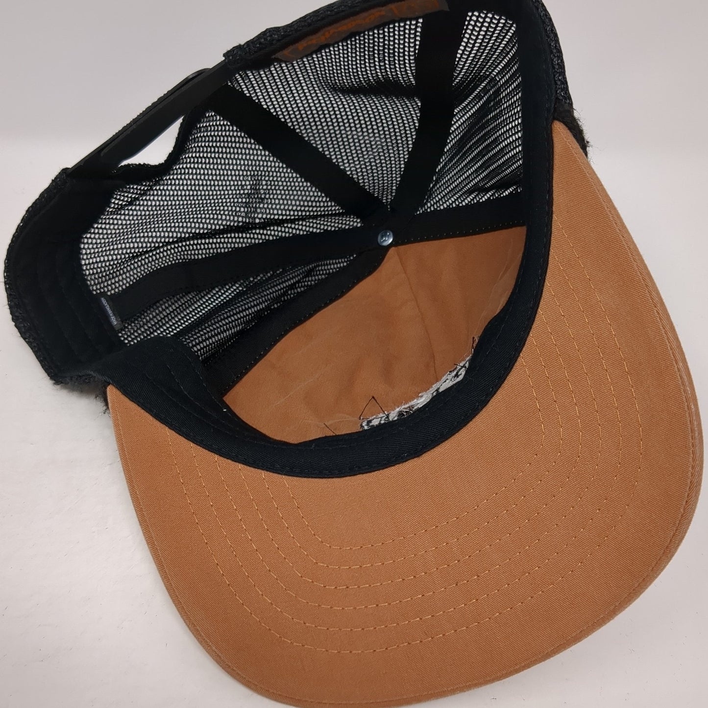 PTSD Veteran Athletes Snapback Rope Trucker Hat Brown One Size Mesh Back