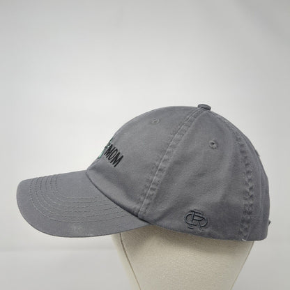Dog Mom Slideback Hat Gray One Size Embroidered Paw Open Road 6 Panel