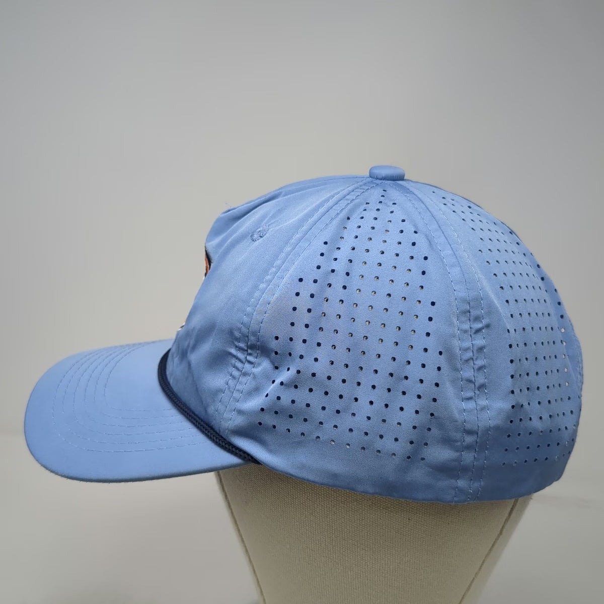 Stickstar Trucker Hat Blue One Size PLC Shield Logo Snapback Rope Laser Cut