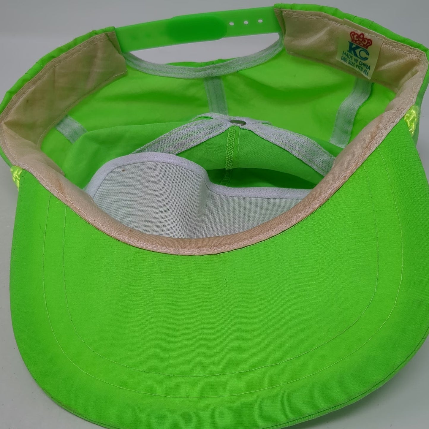 KC 5 Panel Green Hat One Size NAPA Get Charged Up Batteries Rope Snapback Neon