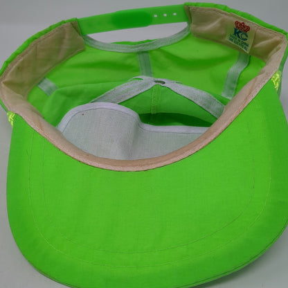 KC 5 Panel Green Hat One Size NAPA Get Charged Up Batteries Rope Snapback Neon