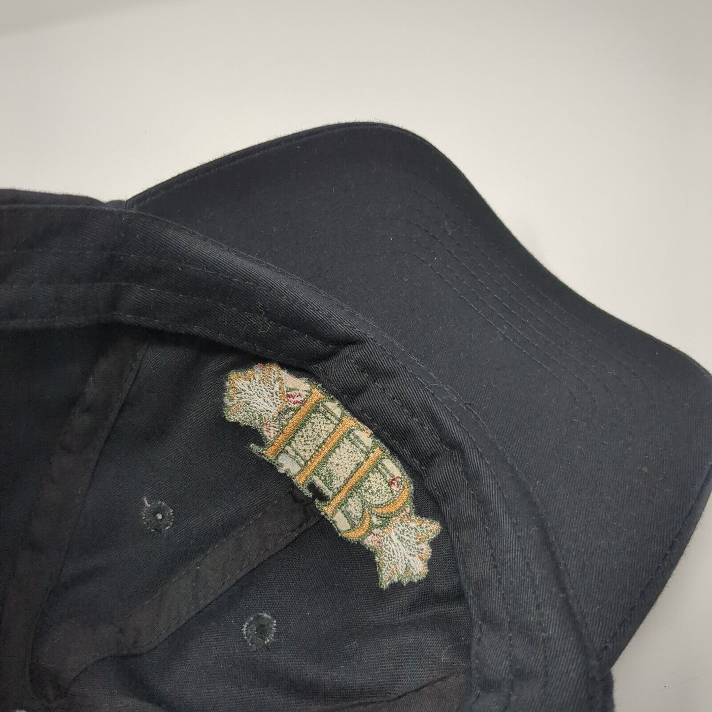 IIB Idaho Independent Bank Strapback Hat Black One Size Adjustable