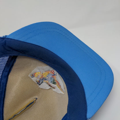 Idaho Upland Game Permit Snapback Trucker Hat Blue OSFA Mesh Back Rope