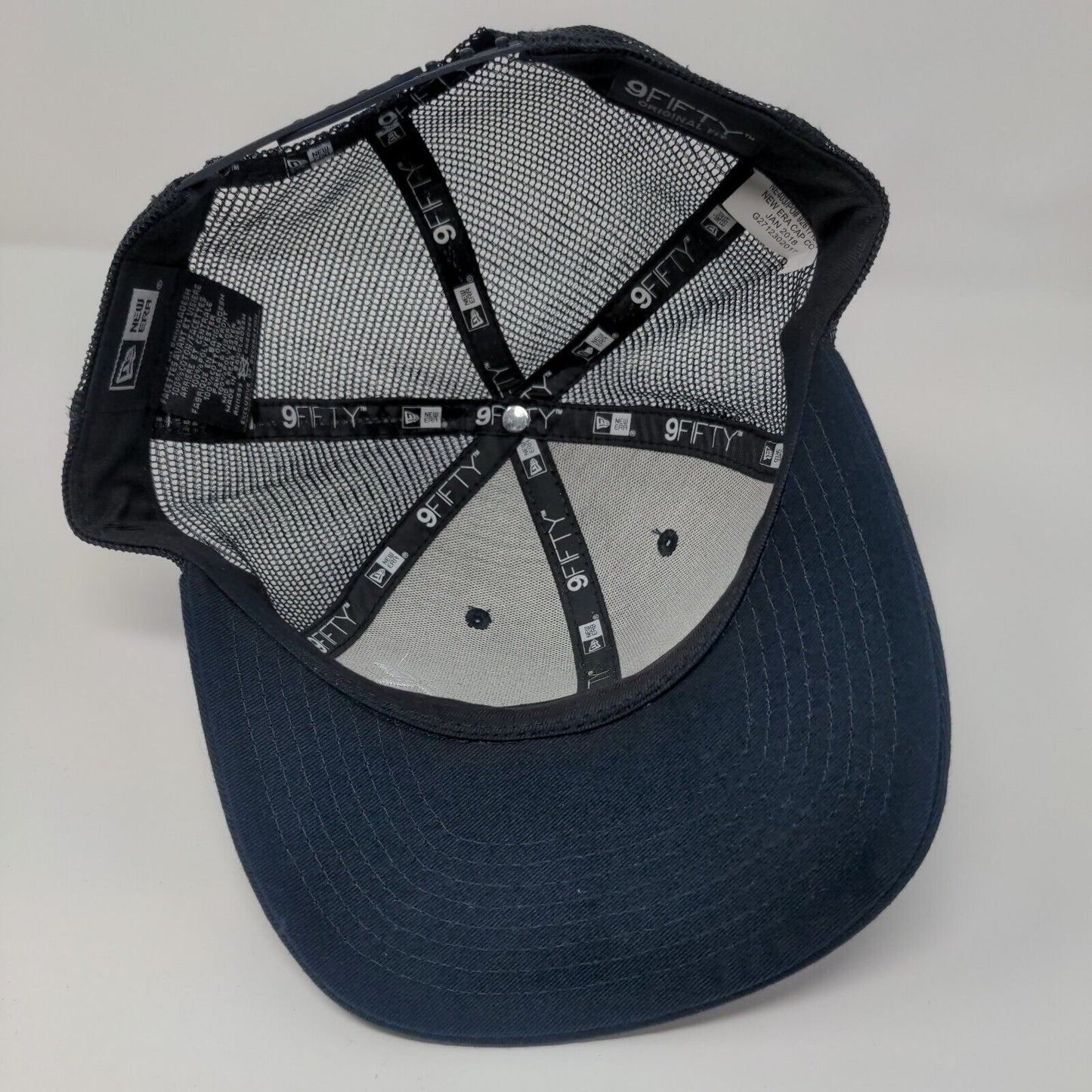 New Era Snapback Trucker Hat Blue OSFM Original Fit 9Fifty Mesh Back 6 Panel