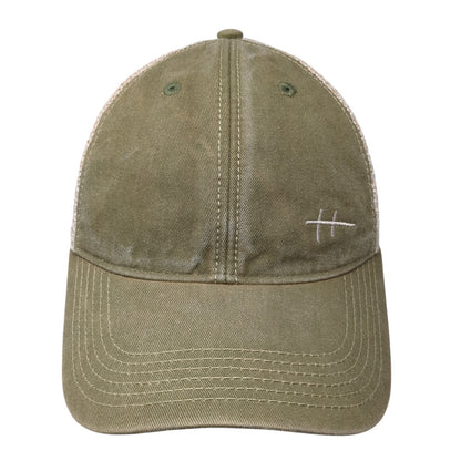 WWSD Snapback Trucker Hat Green OS Adjustable Embroidered Mesh Back Headmost