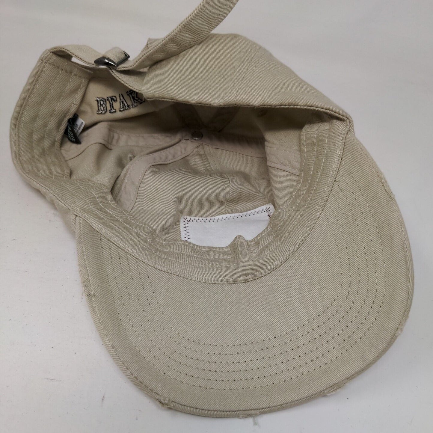Blvk Savage Skull Patch Slideback Hat Tan One Size Adjustable District