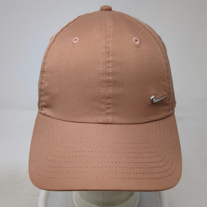 Nike Baseball Cap Brown OSFM Metal Swoosh Heritage86 Adjustable Slideback Hat