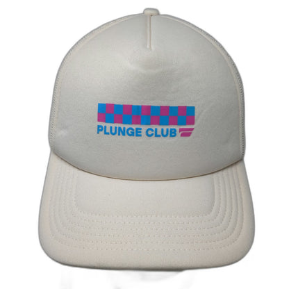 AS Colour Trucker Hat Beige One Size Mesh Back Foam Front Plunge Club Snapback