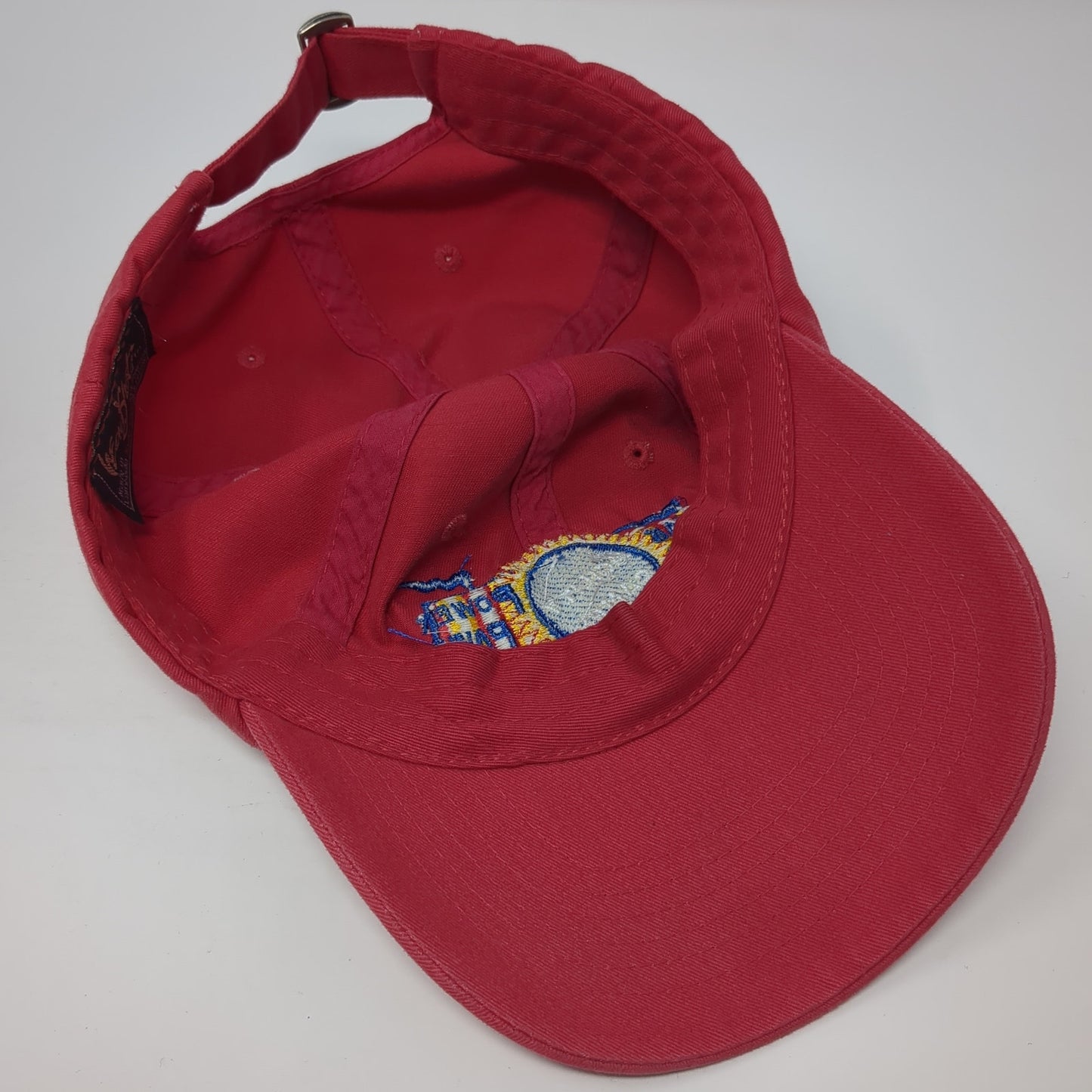 Agility Camps Slideback Hat Red One Side Embroidered HeadShots KC Caps