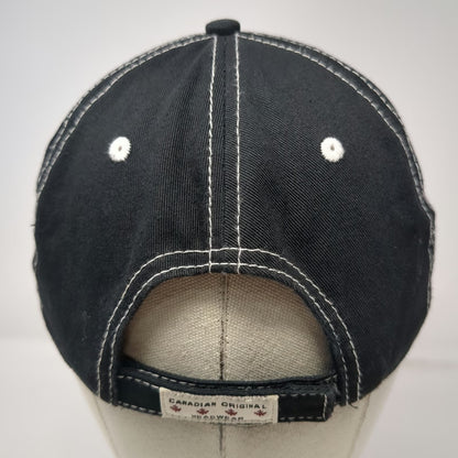 Canadian Original Baseball Cap Black One Size Jasper Canada Flag Chenille Hat