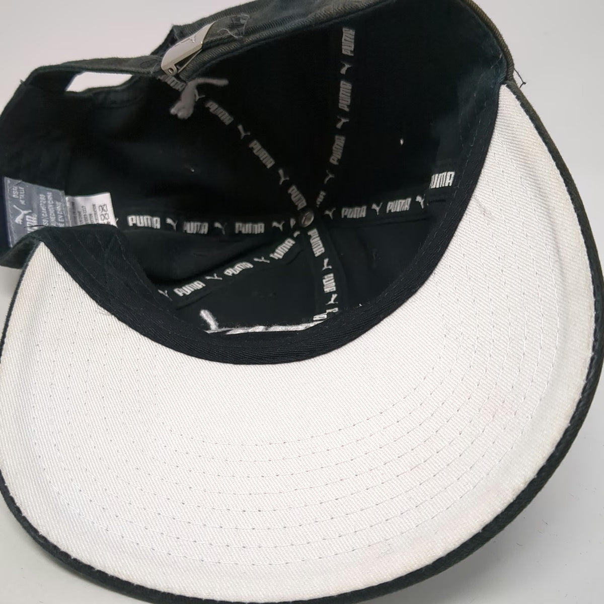 Puma Baseball Cap Black One Size Cotton Logo Strapback Adjustable Athletic Hat