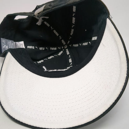 Puma Baseball Cap Black One Size Cotton Logo Strapback Adjustable Athletic Hat