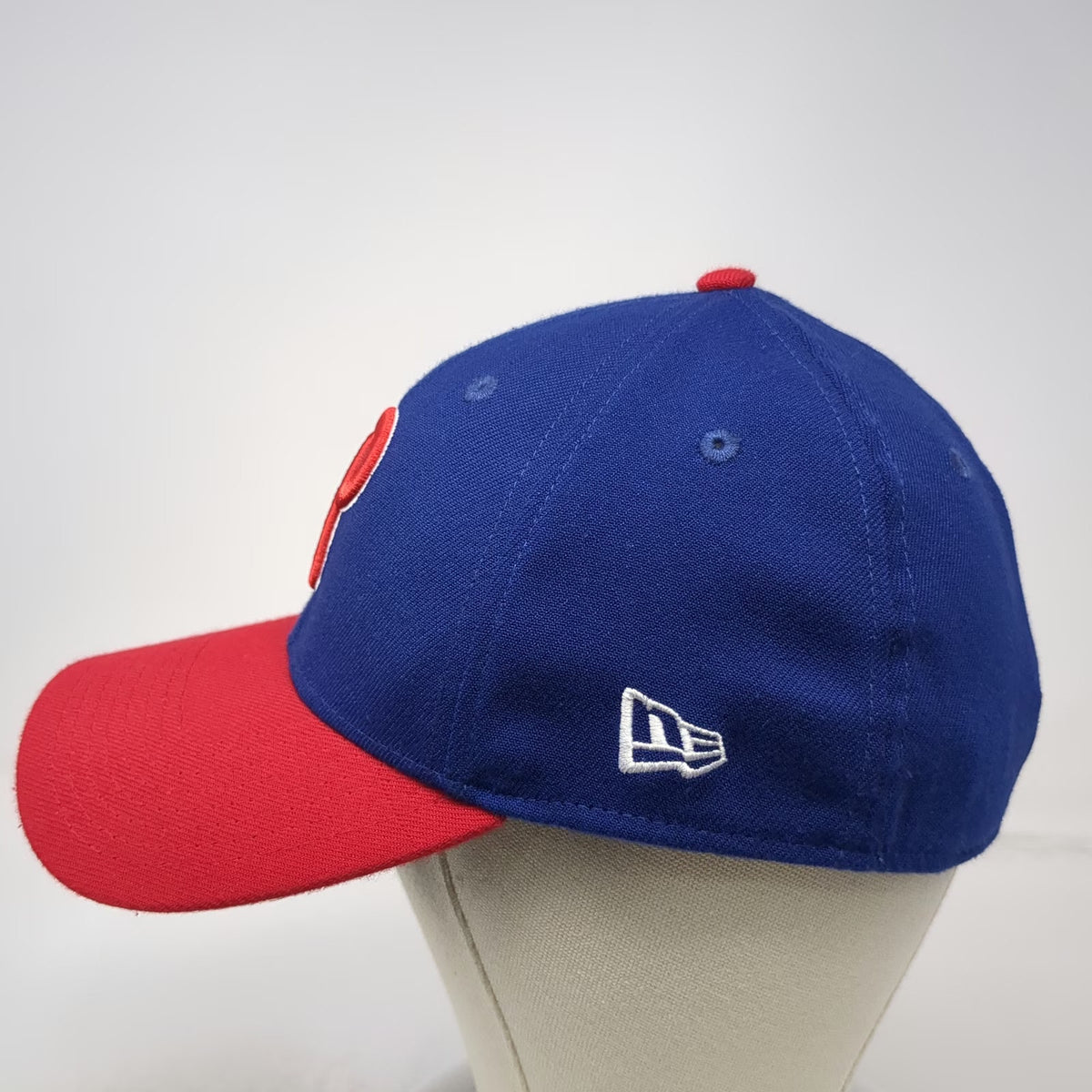 Philadelphia Phillies MLB New Era Baseball Cap Blue Red L 39THIRTY Stretch Hat
