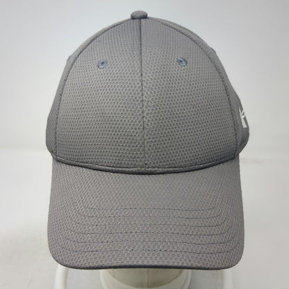 Under Armour Baseball Cap Gray XL Fitted Mesh Performance Athletic Workout Hat