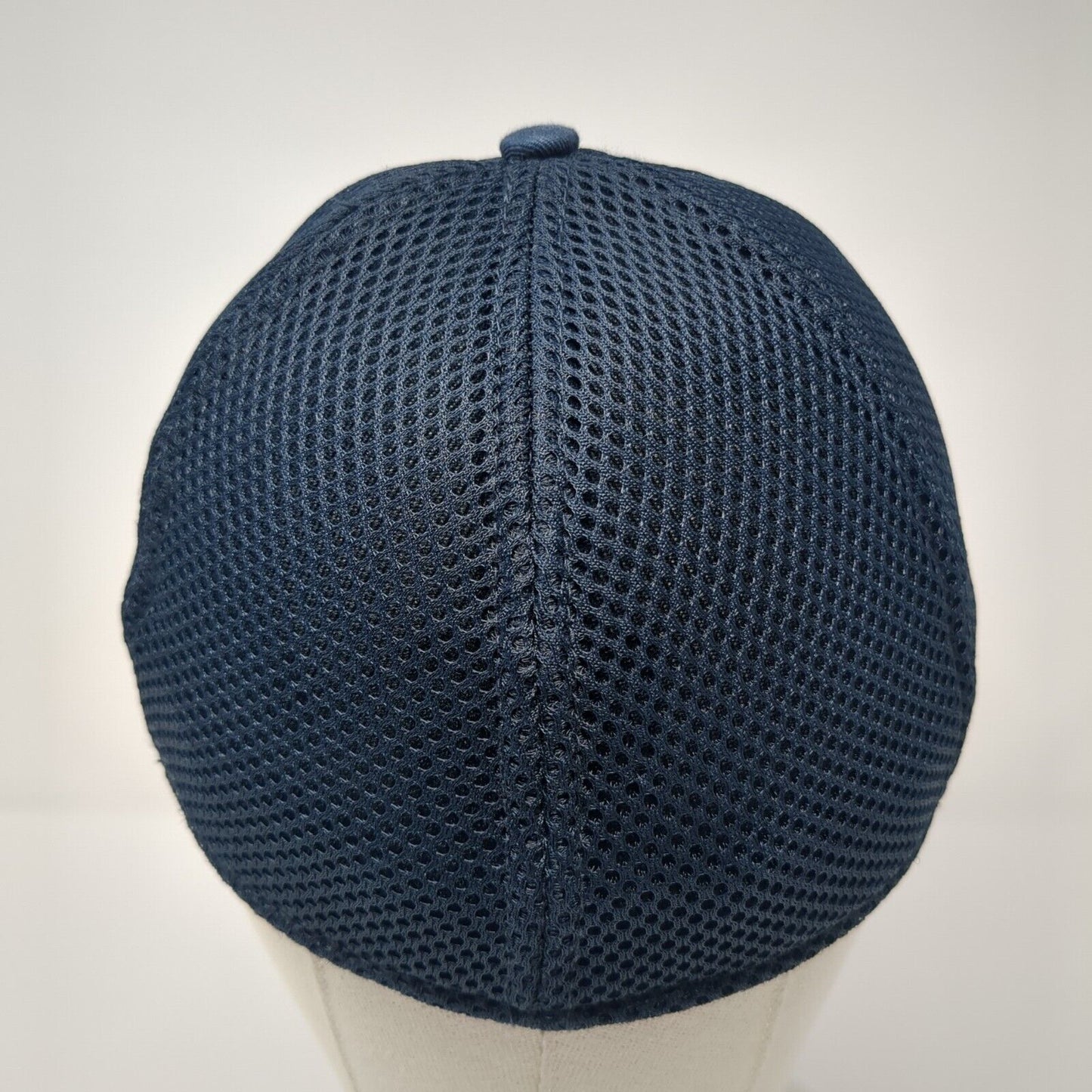 Mavericks Fitted Mesh Back Hat Blue S-M Stretch Solid New Era 39Thirty