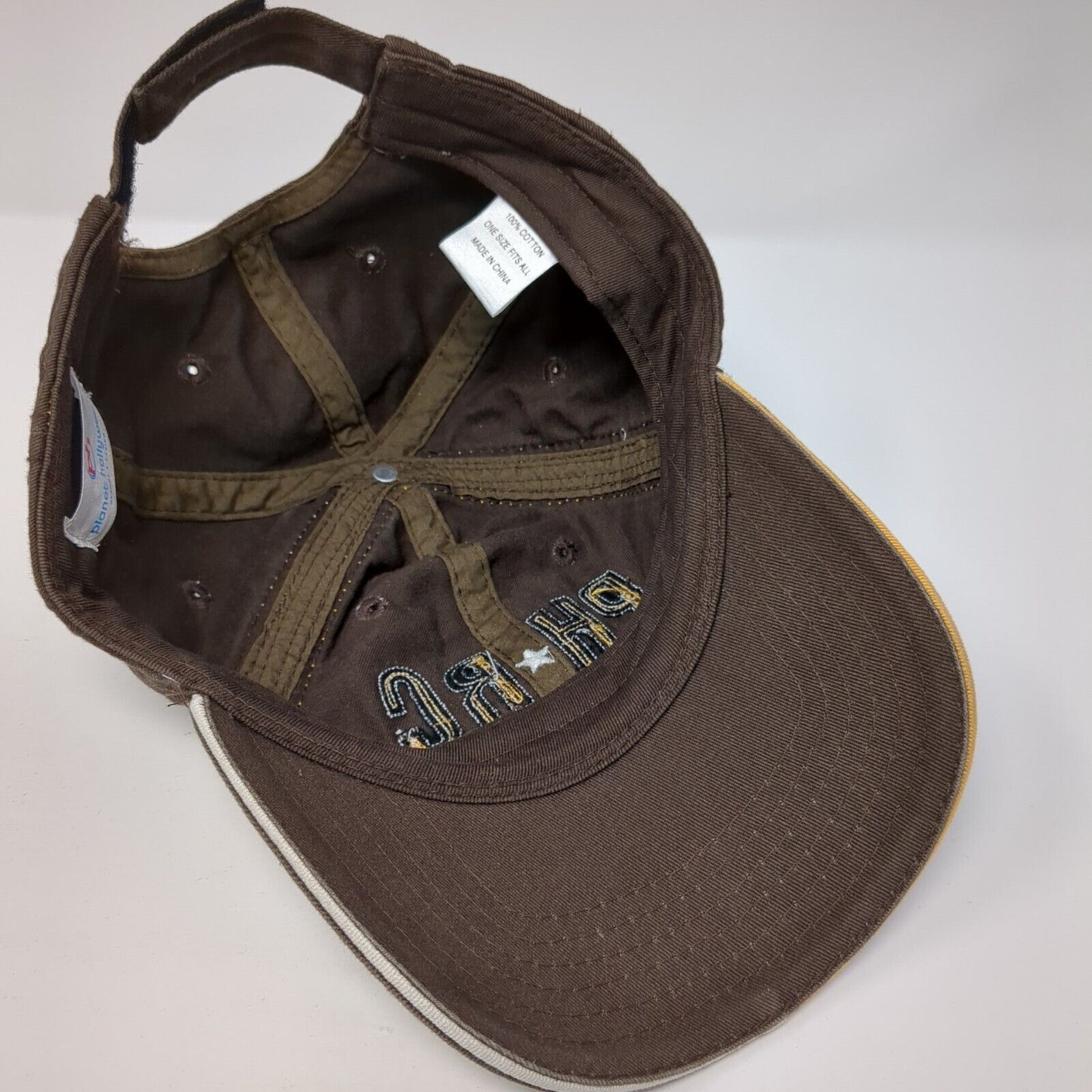 PHRC Planet Hollywood Strapback Hat Brown One Size Adjustable 6 Panel