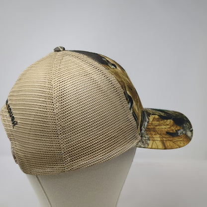 DeWalt Trucker Hat Brown One Size Camo Mesh Snapback Guaranteed Tough Foliage