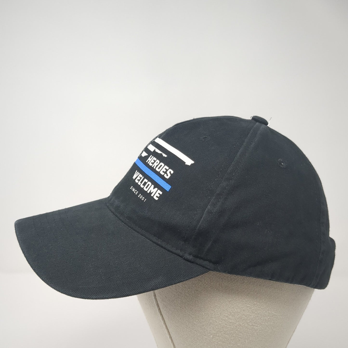 Heroes Welcome Size 2001 Baseball Cap Black One Size Adjustable Patriotic LAPG