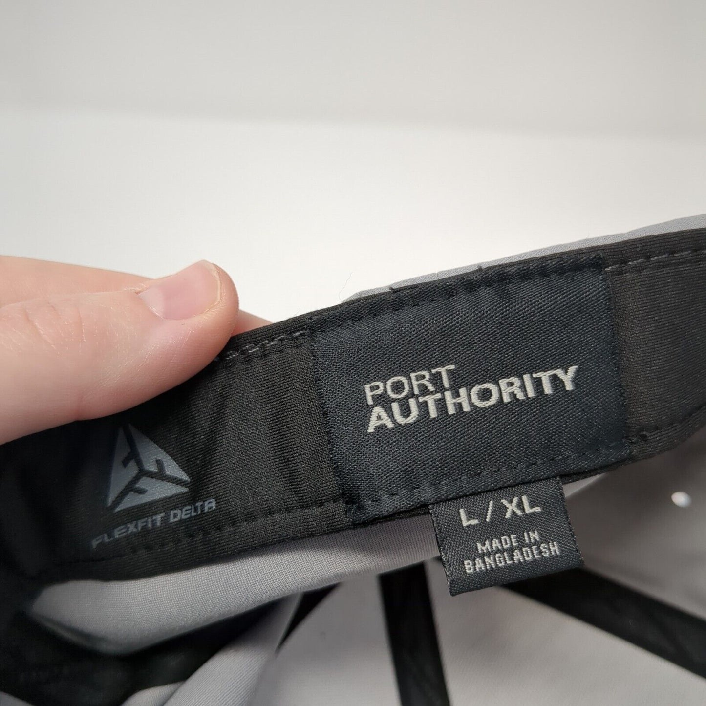 Luxury Lawn Care Fitted Hat Gray L/XL Flexfit Delta Port Authority