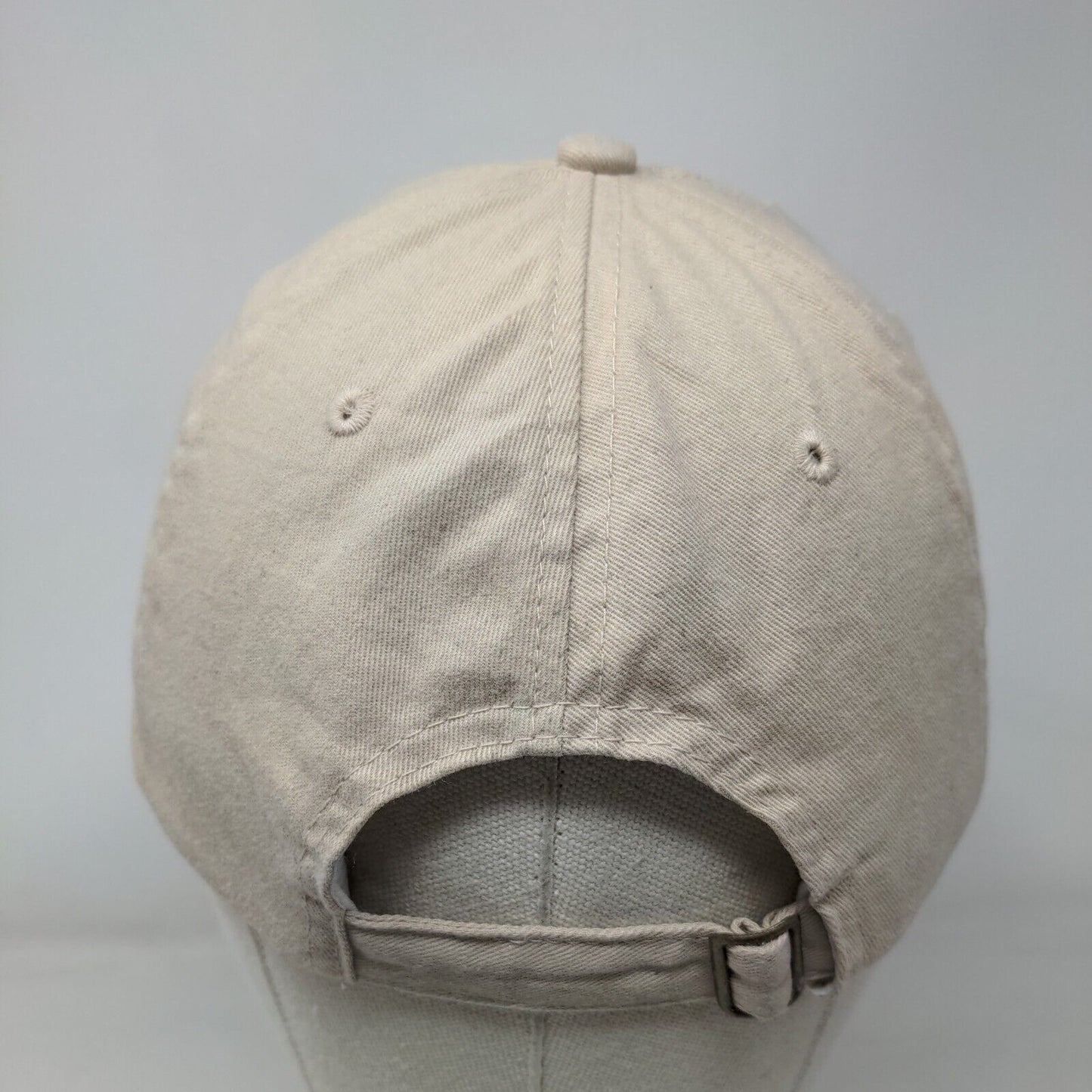 Georgia Slideback Hat Tan One Size Adjustable Solid Embroidered Big X