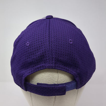Augusta Sportswear Strapback Hat Purple One Size Adjustable Piping