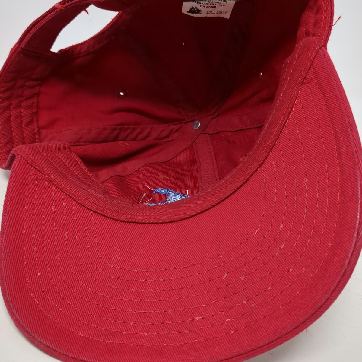 Tall Ships Trading Co. Baseball Cap Red One Size Confederation Bridge NB PEI Hat
