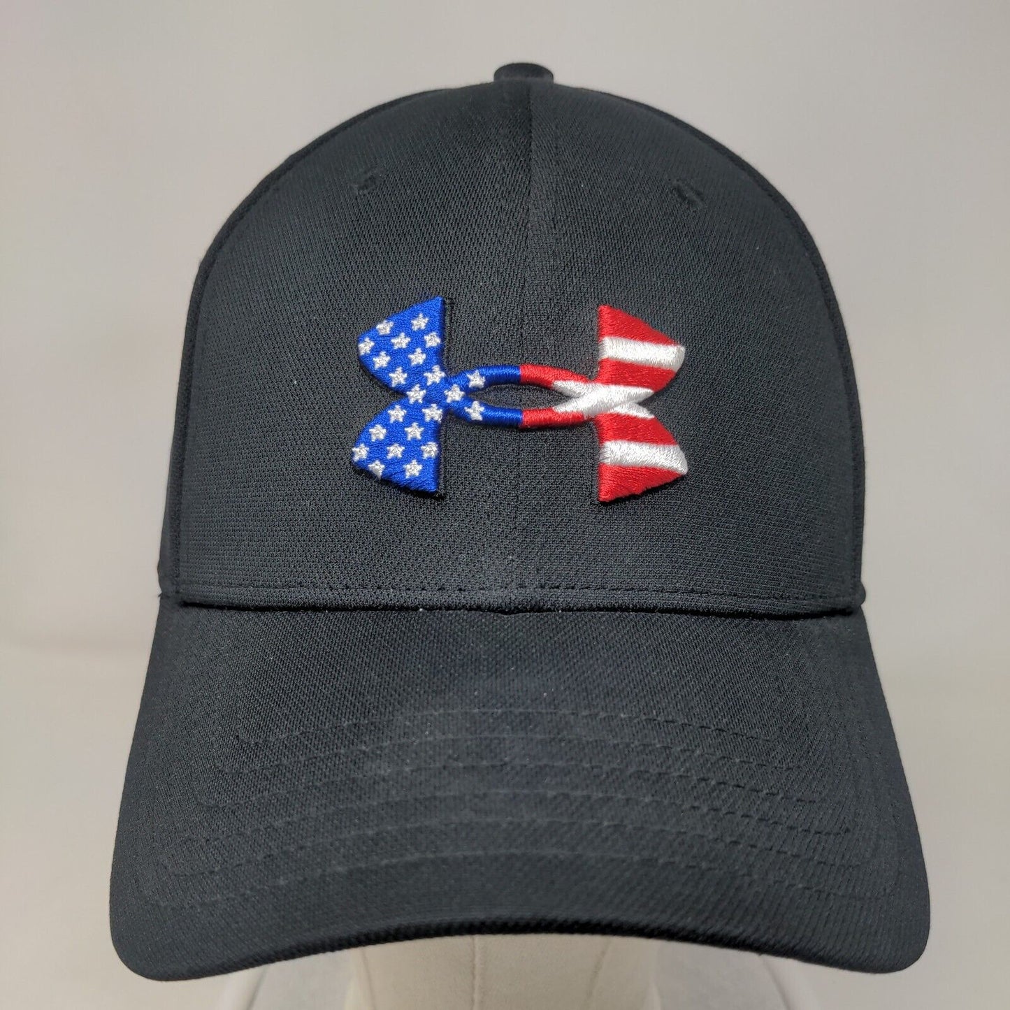 Under Armour Freedom Fitted Hat Black L/XL Patriotic Classic Fit 6 Panel