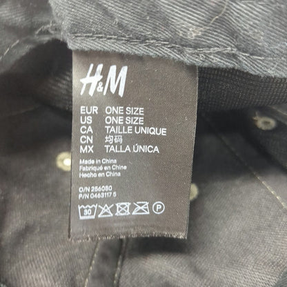 H&M Baseball Cap Green One Size Faux Suede Solid Blank Hat Polyester Slideback
