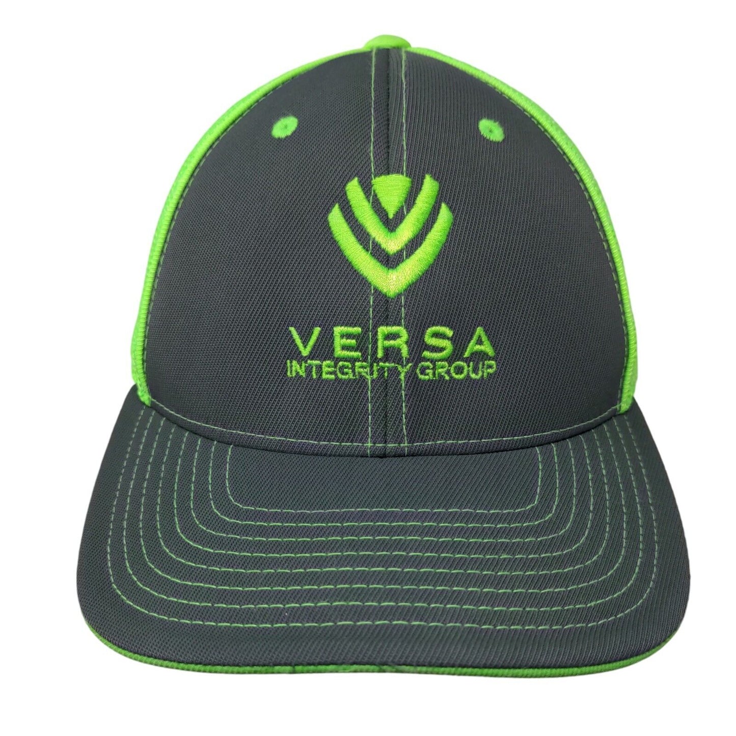 Versa Integrity Group Fitted Mesh Back Trucker Hat Multi S/M Embroidered