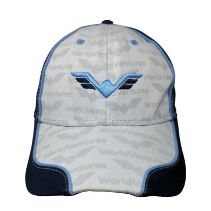 World Ventures Strapback Hat Multi One Size Embroidered Logo Adjustable