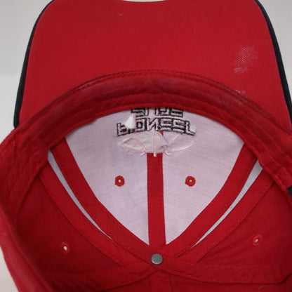 Pioneer Elite Strapback Hat Red One Size Adjustable Embroidered Sportsman
