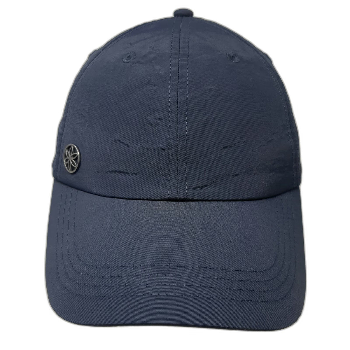 Gaiam Baseball Cap Blue One Size Slideback Hat Performance Fabric Side Logo