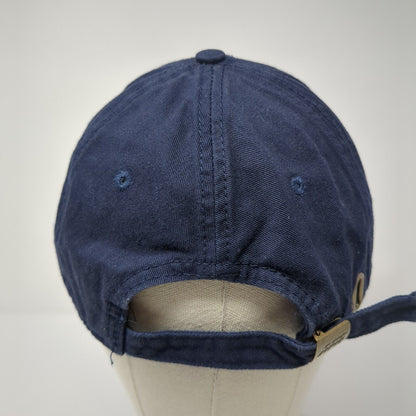 Navy Slideback Hat Blue One Size Embroidered 6 Panel Armed Forces Gear