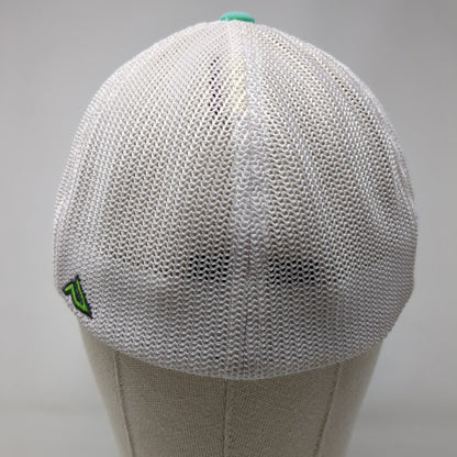 RBC Rock Bottom Custom LLC Fitted Mesh Back Trucker Hat Green 6 7/8-7 3/8