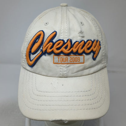 '47 Snapback Beige One Size Hat Kenny Chesney Tour 2009 Sun Embroidery Cotton