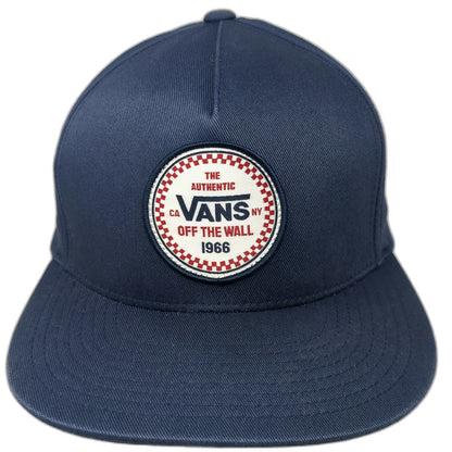 Vans 5 Panel Blue One Size Snapback Patch 1966 Checkerboard Authentic Hat