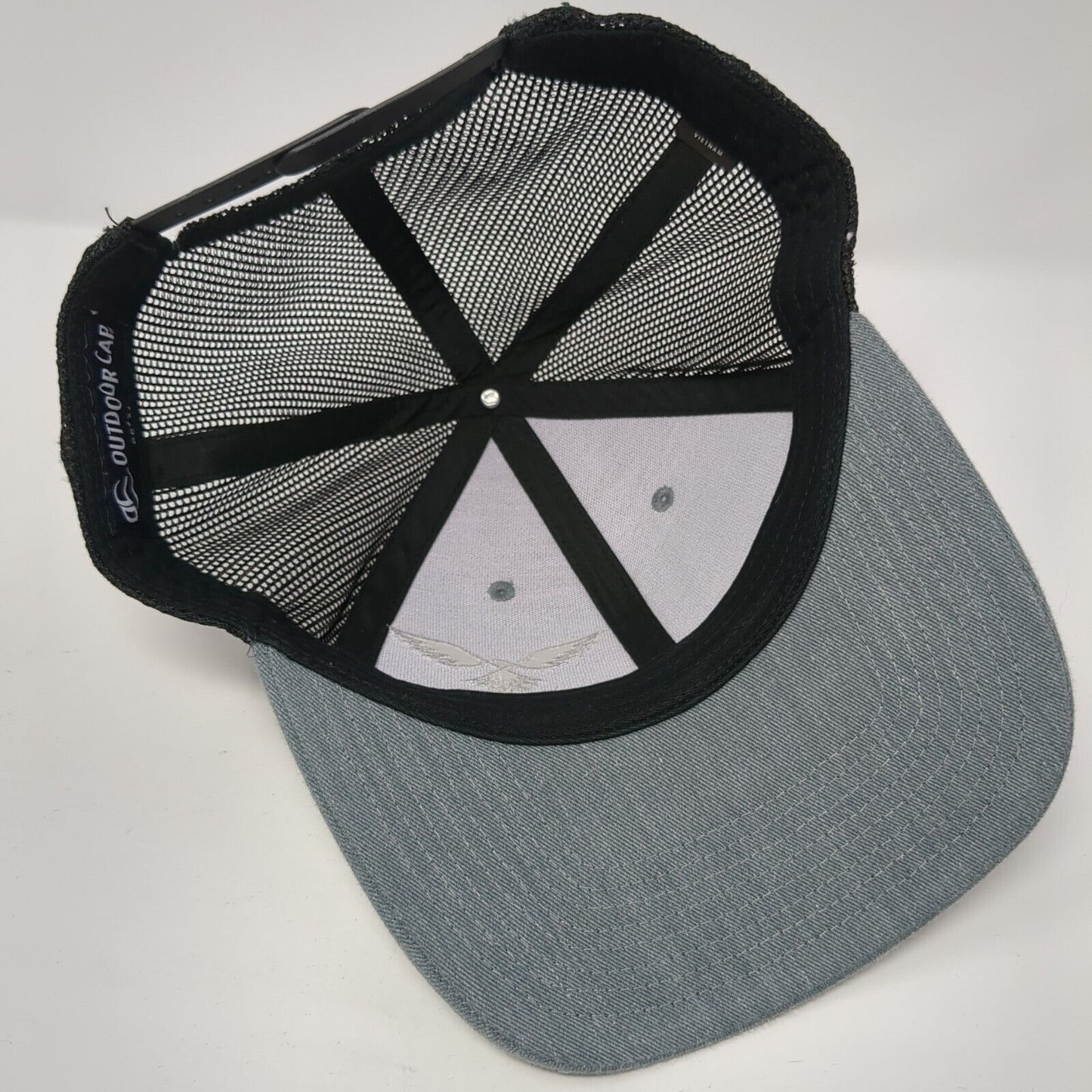 Pave Hawk Construction Snapback Mesh Back Trucker Hat Gray One Size