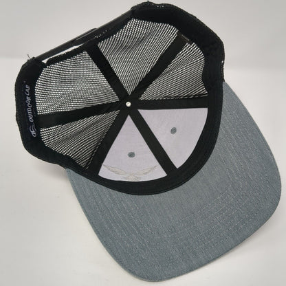 Pave Hawk Construction Snapback Mesh Back Trucker Hat Gray One Size