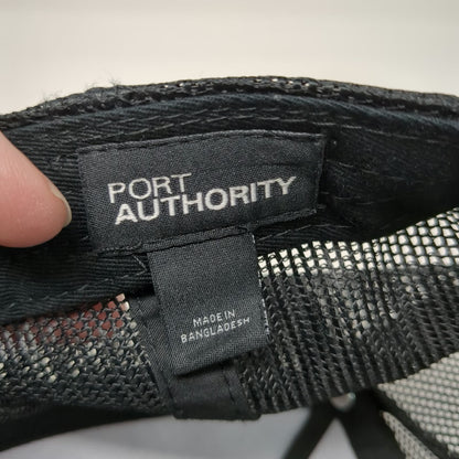 Port Authority Trucker Hat Gray Black One Size MGM Targets Shooting Mesh Back