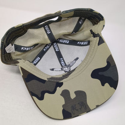 KUIU Baseball Cap Beige One Size Camo Maven Optics Mesh Strapback Hunting Hat