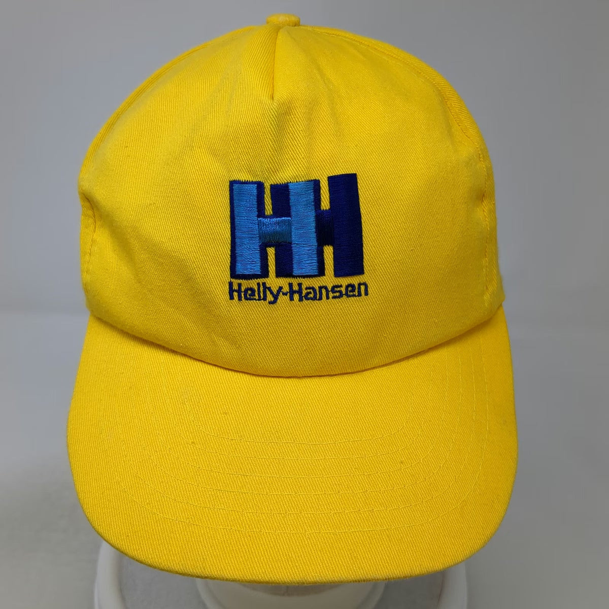 Helly-Hansen 5 Panel Yellow One Size Hat Snapback Embroidered HH Logo Cotton