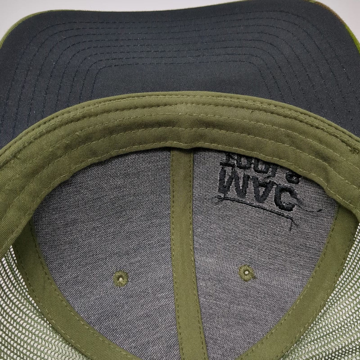 Yupoong Mac Tools Green Camo Trucker Hat One Size Snapback Mesh Adjustable Cap