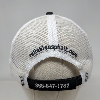 Reliable Asphalt Products Strapback Mesh Back Trucker Hat Black OSFA