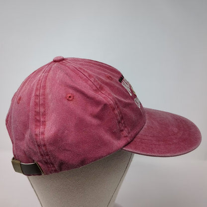 Lead Shot Red Baseball Cap OS NCAA 2001 National Champions Montana Hat Vintage