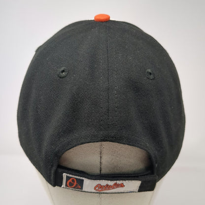 New Era NCAA Baseball Cap Black White OS Baltimore Orioles Bird Logo Hat