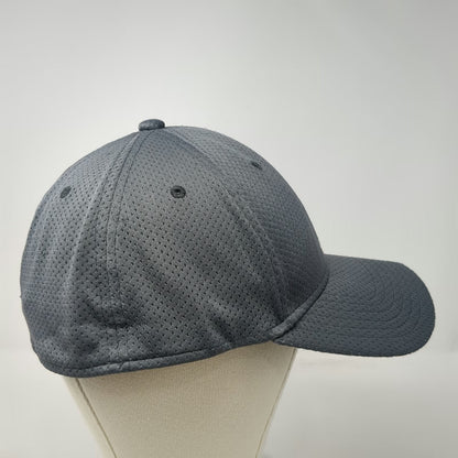 Adidas Baseball Cap Gray XL A-FLEX Stretch Fit Breathable Mesh Trefoil Logo hat